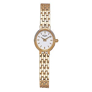 Rotary Ladiesand#39; Gold-Plated Bracelet Watch