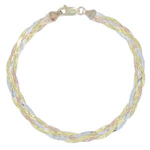 3 Colour Gold Bracelet - Product number 3436500