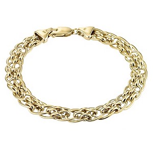 9ct gold 7.5 Bracelet with Fancy Panther Links