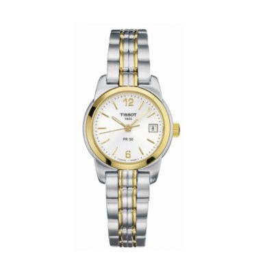 Tissot PR50 ladies' two-colour bracelet watch