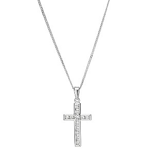 Silver Cubic Zirconia CrossSilver Cubic Zirconia Cross