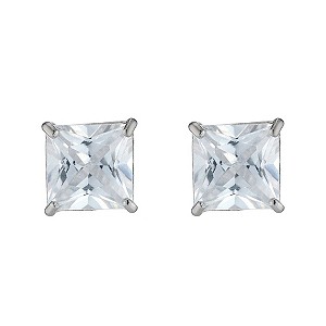 9ct White Gold Square Cubic Zirconia Earrings9ct White Gold Square Cubic Zirconia Earrings