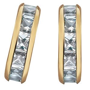 Gold Cubic Zirconia Earrings - Product number 3470075