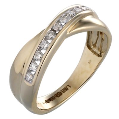 9ct gold 1/4 Carat Diamond Eternity Ring