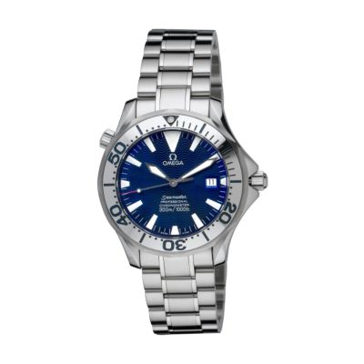 Omega Seamaster diver men's blue chronograph bracelet watch - Product number 3475999