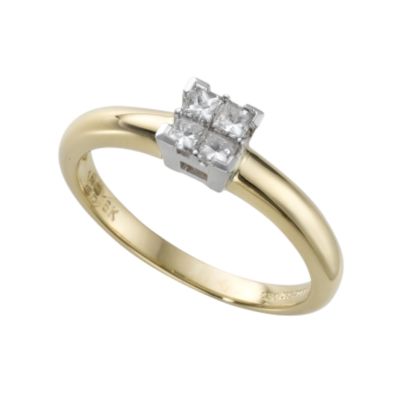 18ct gold fifth carat diamond ring - Product number 3486354