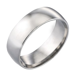 9ct White Gold 7mm Wedding Ring