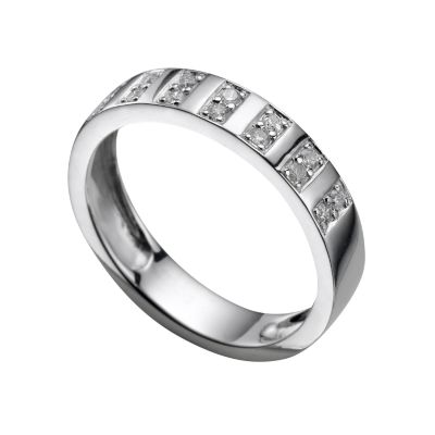 Ladies' 18ct white gold diamond wedding ring - Product number 3511782