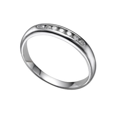 Ladies' 18ct white gold diamond wedding ring - Product number 3512525