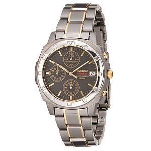 Seiko Men` Chronograph Bracelet Watch