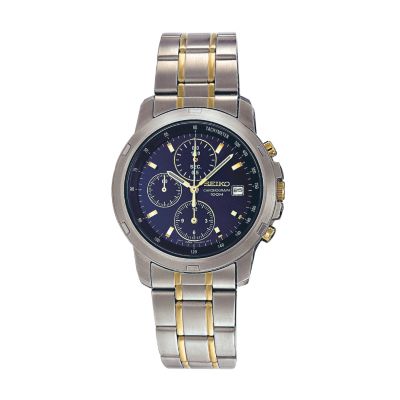 Seiko Menand#39;s Two-tone Chronograph Bracelet Watch