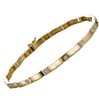 9ct gold diamond bracelet - Product number 3522474