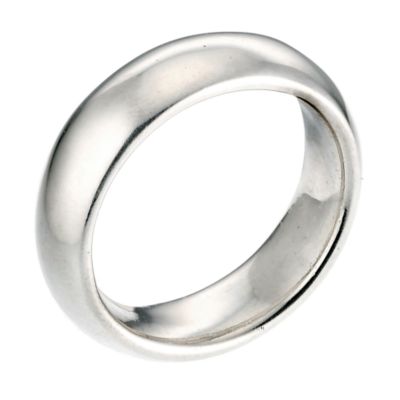 Menand#39;s Plain Silver Ring - Small