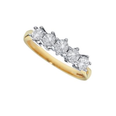 18ct gold three quarter carat diamond ring - Product number 3532534