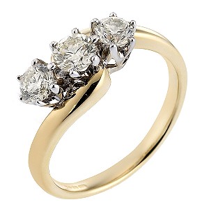 18ct Gold 1 Carat Diamond Three-stone Ring18ct Gold 1 Carat Diamond Three-stone Ring
