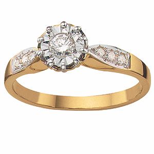 18ct Gold Diamond Ring - Product number 3538613