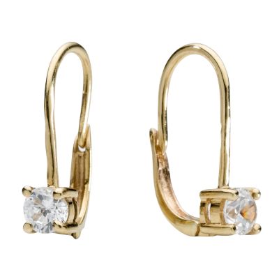 9ct gold cubic zirconia earrings