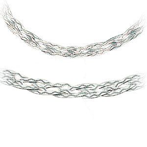 9ct White Gold Necklace & Bracelet at H. Samuel