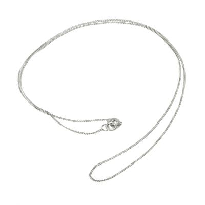 9ct White Gold 18" Curb Chain - Product number 3543196