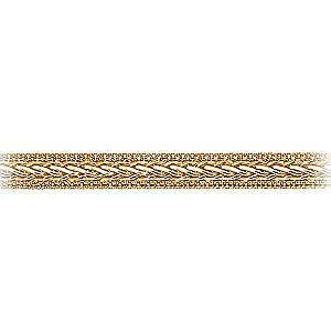 9ct gold 7.5 Spiga Popcorn Link Bracelet
