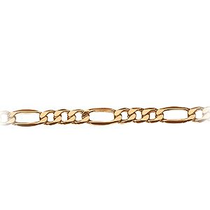 9ct gold 7.25 Figaro Bracelet