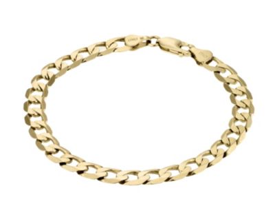 Unbranded Men` 9ct Gold Curb Bracelet