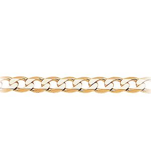 9ct gold 8.5`` Solid Curb Bracelet