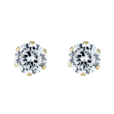 9ct Gold Cubic Zirconia Stud Earrings