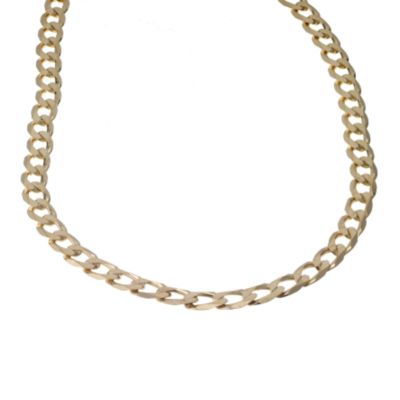 24" 9ct solid gold curb chain - Product number 3552306