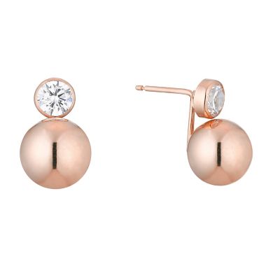 rose gold earrings ernest jones