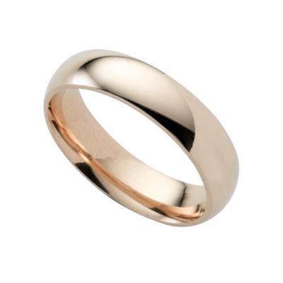 9ct gold super heavy 5mm court ring