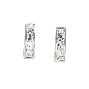 Silver Curved Earrings - Product number 3771334