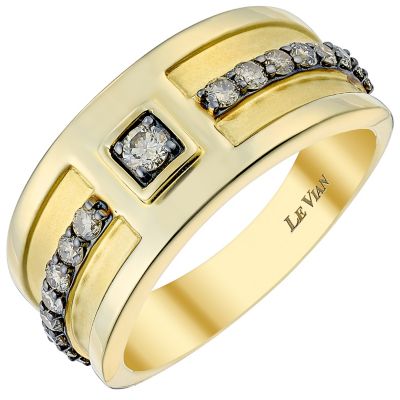 Le Vian 14ct Honey Gold men's Chocolate Diamond ring Ernest Jones