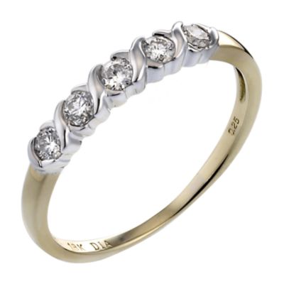 18ct Gold Quarter Carat Diamond Eternity Ring