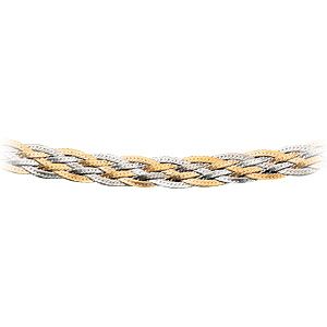 9ct gold 18 Plaited Herringbone Necklace