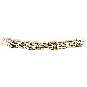 9ct Gold 18`` Plaited Herringbone