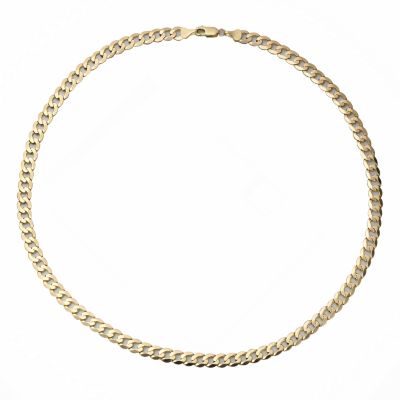 9ct Yellow Gold 20"" Solid Curb Chain - Product number 3893545