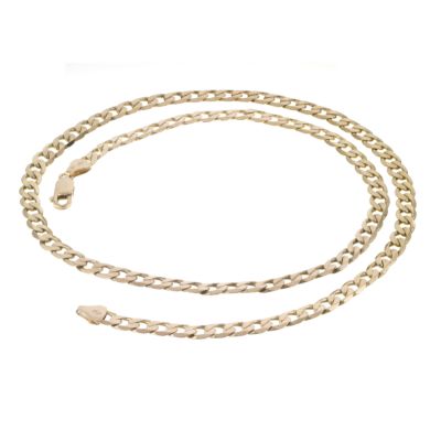 9ct Yellow Gold 22" Curb Chain Necklace - Product number 3893626