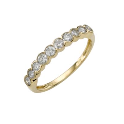 18ct gold half carat diamond ring
