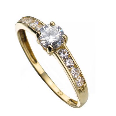 9ct Gold Cubic Zirconia Ring