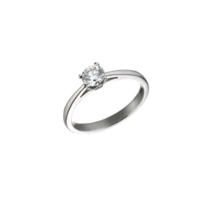 Platinum half carat certified diamond ring - Product number 4011716