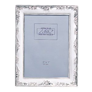 Classic Collection Special Memories - Silver Plated Rose Photo Frame 5and#39;and39; x 7and39;and39;