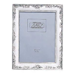 Classic Collection Special Memories - Silver Plated Rose Photo Frame 5and#39;and39; x 7and39;and39;