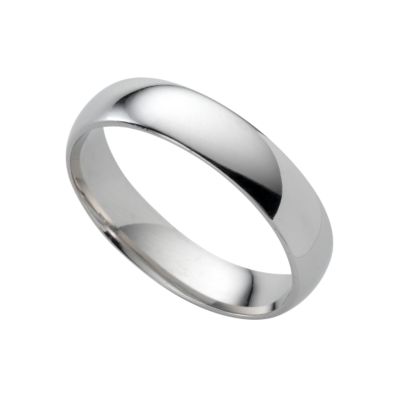 Platinum super heavy 5mm wedding ring