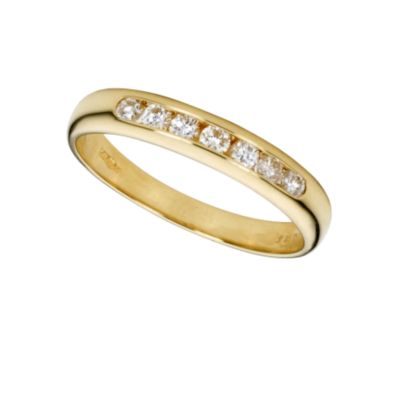 Ladies' 18ct gold quarter carat diamond wedding ring - Product number 4172426