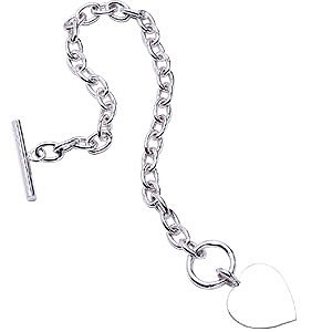 Silver T-Bar Bracelet