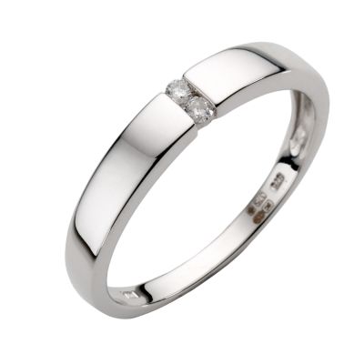 9ct white gold diamond ring - Product number 4218523