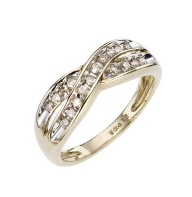 9ct gold Quarter Carat Diamond Ring