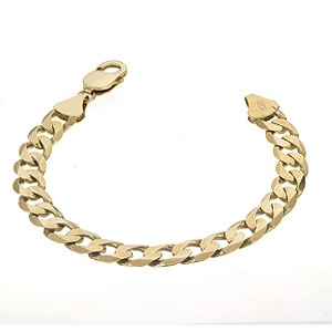Unbranded 9ct Yellow Gold Solid Curb Bracelet