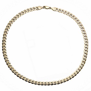 9ct gold 20 Flat Curb Chain